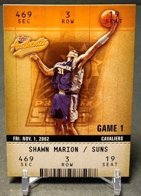Fleer Authentix Shawn Marion #16 2002-03 Foto 1 de 2