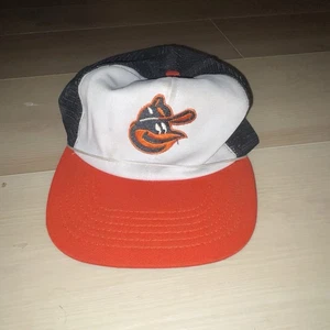 Vintage Baltimore Orioles Snapback Hat Adult Mesh Embroidered Mens Trucker MLB - Picture 1 of 11