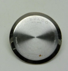 Movado Luno 84 E7 1850 Caja Reloj Acero Inoxidable Trasera Batería Cubierta 84.E7.1850 - Imagen 1 de 5