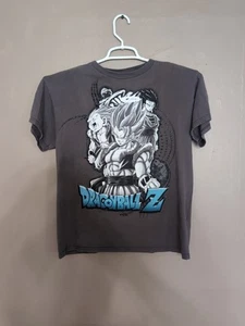 Vintage Dragon Ball Z Shirt Goku Gray 2008 Metallic Size MEDIU Y2K Anime Graphic - Picture 1 of 4