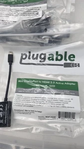 Cable adaptador activo Mini DisplayPort enchufable a HDMI 2.0 4K 60Hz MDP-HDMI de 7 piezas - Imagen 1 de 4