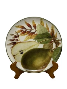 "Platos de ensalada de frutas Williams Sonoma Harvest 8,75"" diseño de pera lote de 8 agrietas" - Imagen 1 de 4