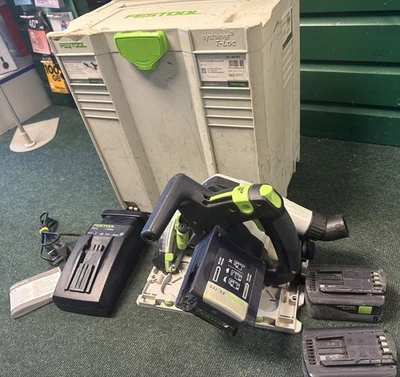 Festool TSC 55 REB-PLUS 36V Cordless Circular Saw inc 2 Batteries and Charger. - Image 1 of 4