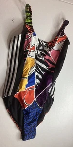 Adidas Swimming Suit 10 Open Back  Beach One Piece Swim Suit 10 - Picture 1 of 10