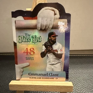 2025 Topps Holiday Baseball - Making the Nice List Emmanuel Clase #MNL-15 - Bild 1 von 2