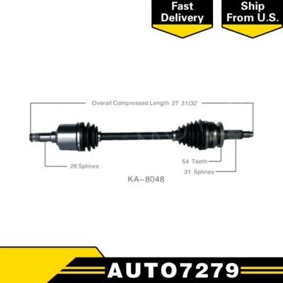 Junta de eje CV delantero izquierdo Kia Sedona Hyundai Entourage 2006 08 2009 2010 2011 Foto 1 de 3