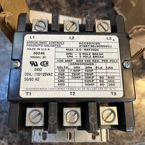 * ARROW HART CONTROLLER CAT No. ACC937U20 MODEL 96 3 POLE - Picture 1 of 5