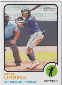 2022 Topps Heritage Minor League Edition - Misael Urbina #19 (RC) - Picture 1 of 2