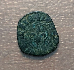 BELGICA BELGIUM GERDINGEN JOHANNA VAN MERWEDE (1449-1467) MAILLE TOURNOIS 0,54g - Picture 1 of 2