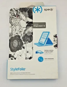 8 Pcs Speck Stylefolio Case iPad Mini 4 -Vintage Bouquet Grey/Purple #C175 - Picture 1 of 6