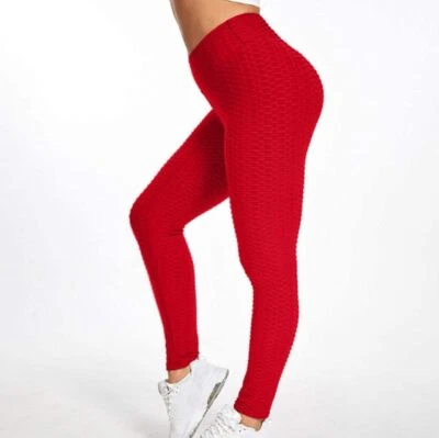 Mujeres Leggings Push Up Yoga Gimnasio Pantalones Anti Celulitis Acanalados Scrunch Botín Modelador Foto 1 de 4