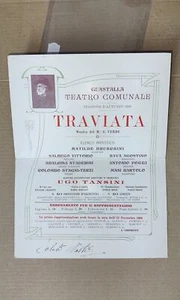 REGGIO EMILIA PROVINCIA-GUASTALLA-STAGIONE TEATRO 1908-doppia-C66-194 - Picture 1 of 1
