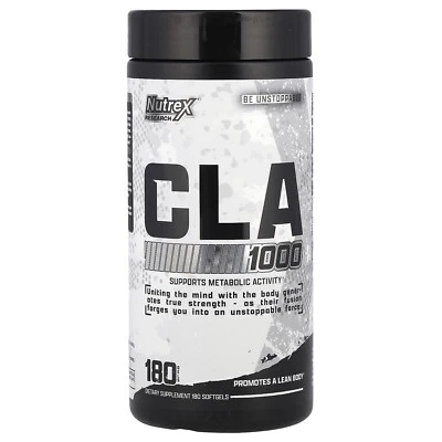 Nutrex 180 胶囊 CLA 支持代谢活动,适用于精益肌肉 MASS 有效期至 2027 年 — 第 1/2 张图片