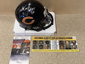 Jimbo Covert Signed Riddell Chicago Bears Mini Helmet HOF '20 JSA & HOF COA - Picture 1 of 10