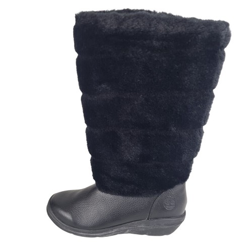 Stivali Timberland donna Kickadilla alti 14 IN 67347 casual isolamento nero taglia 7