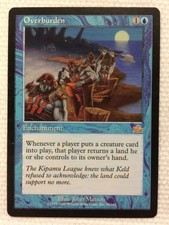 MTG 1x Overburden Prophecy Legacy Magic the Gathering Card x1 LP