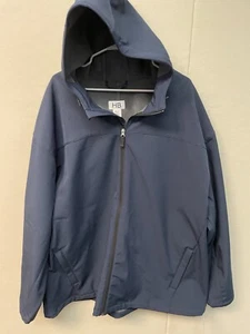 Men’s DXL HB Fleece Lined Weather Proof Full Zip Jacket With Pockets/ Hood 3XLT - Picture 1 of 8