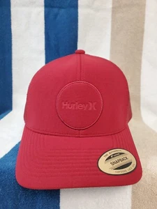 Hurley Main St Truckermütze/Kappe - rot - Druckknopflasche Einheitsgröße - Bild 1 von 8