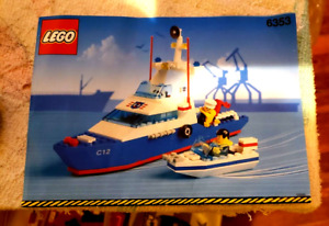 Lego System Classic Town Coast Guard 6353 Coastal Cutter Building Toy 211
