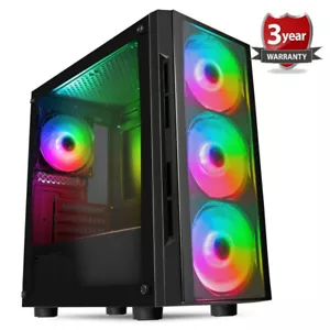 AMD Ryzen 5 4500 3,6 GHz 6 core Gaming Bundle PC Computer NVMe, RTX 3060 12 GB C42 - Foto 1 di 9