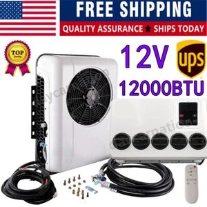 12000 BTU 12V Air Conditioner Truck Cab Split AC For Semi Trucks Bus RV Caravan - Picture 1 of 10