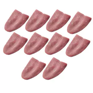 10 Pack Realistic Fake Tongue Stretch Gag Joke Prank Magic Trick Scary Funny Toy - Picture 1 of 10