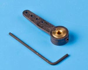 Steuerarm Lenkhebel einseitig für 2 mm Wellen, Nylon schwarz 1 Stück - Picture 1 of 1