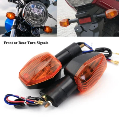 Front/Rear Turn Signal Lights Indicators For HONDA CBR600 F4 CBR900RR CBR1100XX - Image 1 of 4