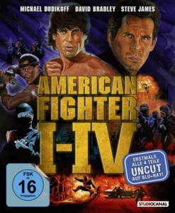 American Fighter 1+2+3+4 - Uncut # 4-BLU-RAY-BOX-NEU - Imagen 1 de 2