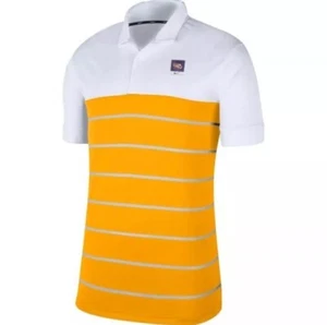 🔥Mens Nike NCAA LSU Tigers Striped Football Polo Yellow CD2147-101 NWT 2XL🔥 - Picture 1 of 6