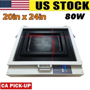 80W Vacuum LED UV Exposure Unit Screen Printing Tabletop Precise 20x24in - Picture 1 of 11
