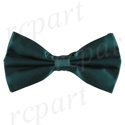 New in box men's silk pre-tied bow tie teal blue wedding formal prom party - Image 1 of 4