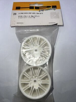 HPI Racing 3770 White Motor Sport 10 Spoke Wheels 1/10 RS4 Touring Car 26mm - Image 1 of 3