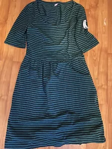 Brand New W/H Tag, OLD NAVY, Summer, Striped, Black/Green, Meduim Dress - Picture 1 of 6