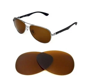 NEU POLARISIERTE B15 BRAUNE ERSATZGLÄSER PASSEND FÜR RAY BAN RB3519 59 MM SONNENBRILLE - Bild 1 von 6