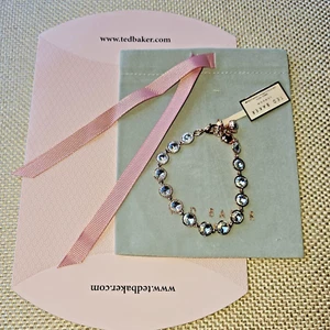 Ted Baker- Raalyn: Rivoli Crystal Single Strand Bracelet- Crystal/Rose Gold- NWT - Picture 1 of 5