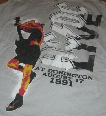 Retro 2008 AC/DC Concert at Castle Donington - August 17, 1991 (XL) T-Shirt  - Image 1 of 2