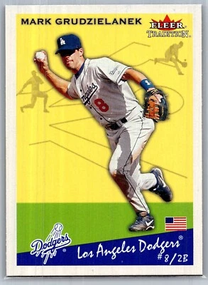 2002 FLEER TRADITION BASEBALL 176 MARK GRUDZIELANEK DODGERS  - Image 1 of 2