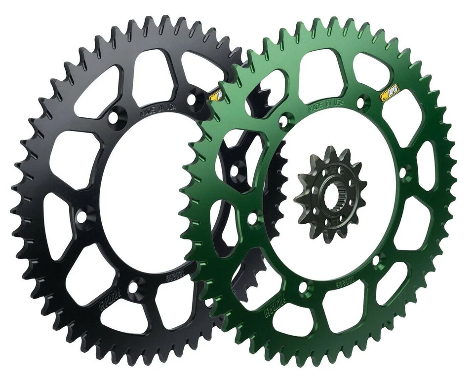 Pro Taper Race Spec front & rear Sprocket kit for Kawasaki KDX200/220R & KX500 - Image 1 of 1