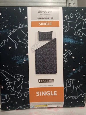 Single - Constellation Galaxy Duvet Cover Set Quilt Cover Dinosaur Bedding - Image 1 of 3