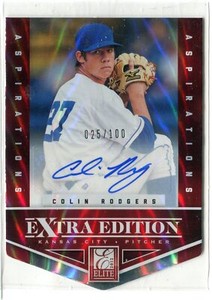 2012 Elite Extra Edition Colin Rodgers ASPIRATIONS AUTO AUTOGRAPH RC /100 ROYALS