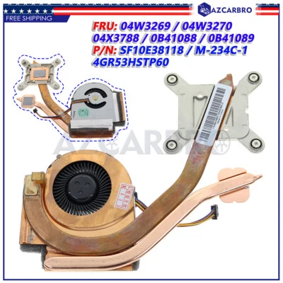For Lenovo IBM ThinkPad T430 T430i CPU Delta Fan + Heatsink 04W3269 04X3788 New - Image 1 of 4