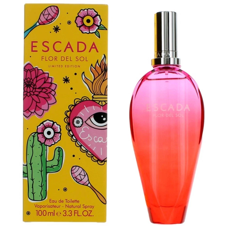 Escada Mujer Eau De Toilette Spray Flor Del Sol Fragancia Cautivadora, 3.3 OZ Foto 1 de 1