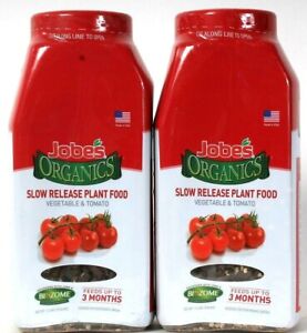 2 Count Jobe's Organics 1.2 Lbs Vegetable & Tomato Slow Release Plant Food
