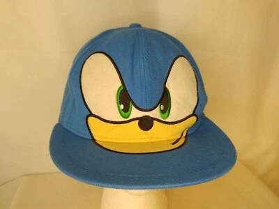 Gorra de béisbol azul personaje Sega Sonic The Hedgehog cara grande talla S/M Foto 1 de 4