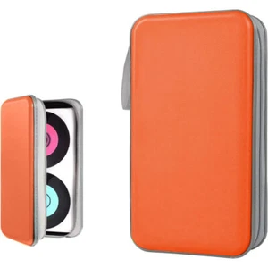 Orange 72 Capacity CD/DVD Case Holder Portable Wallet Hard Protective for Travel - Picture 1 of 15