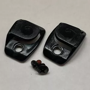 SIDI Rigid Strap Clips Black Clipless Shoe Cleat Road Bike Cycling Racing Pair - Picture 1 of 5