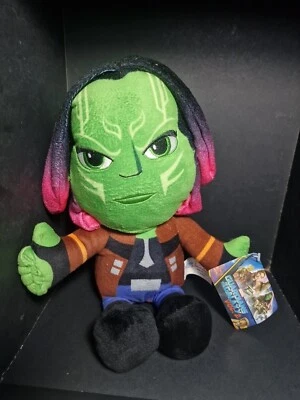 OFFICIAL MARVEL GUARDIANS OF THE GALAXY GAMORA SOFT PLUSH BEANIE TOY NEW W TAGS - Image 1 of 4
