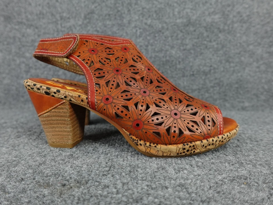 Sandálias de salto alto L' Artiste by Spring Step Marjan conhaque tamanho 39 - Imagem 1 de 4