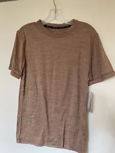 Camicia girocollo Gaiam nuova con etichette uomo piccola tutti i giorni basic cool marrone erica nuova con etichette $42 - Foto 1 di 7